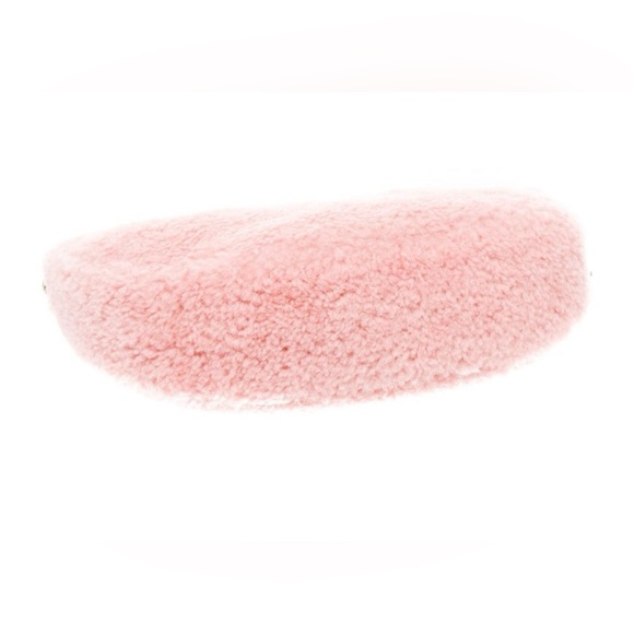 RARE! Coach Pink Shearling Shoulder Bag w Multicolor Shearling Chain Strap! NWOT - Picture 4 of 5